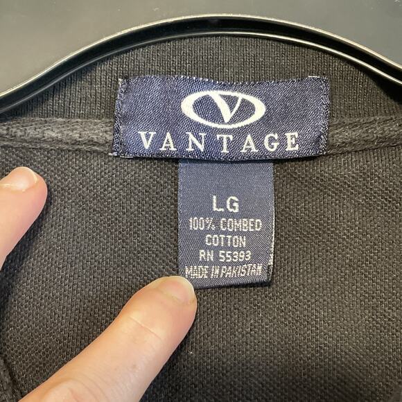 Vintage Vantage Black Coors Light Men’s Polo Shirt Size Large - Picture 7 of 16